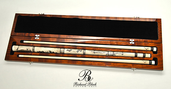 Silverado, Custom Designed Presentation Case by Richard Black Custom Cues.