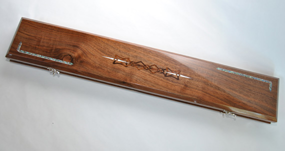 Presentation Case for Twisted cue, Black Cues Custom Crafted Cues.